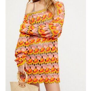 Free People Crochet Cotton Beach Dress